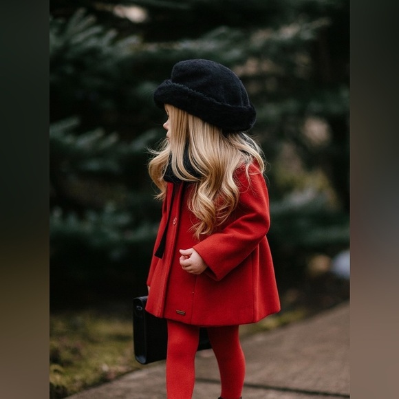 Gymboree Black Faux Fur Trimmed Winter Hat – Kids Size S-M (3–4 Years) - Picture 2 of 8